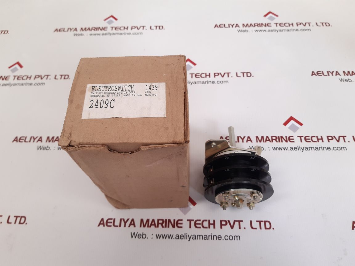 Electroswitch 2409c ammeter 3 position rotary switch