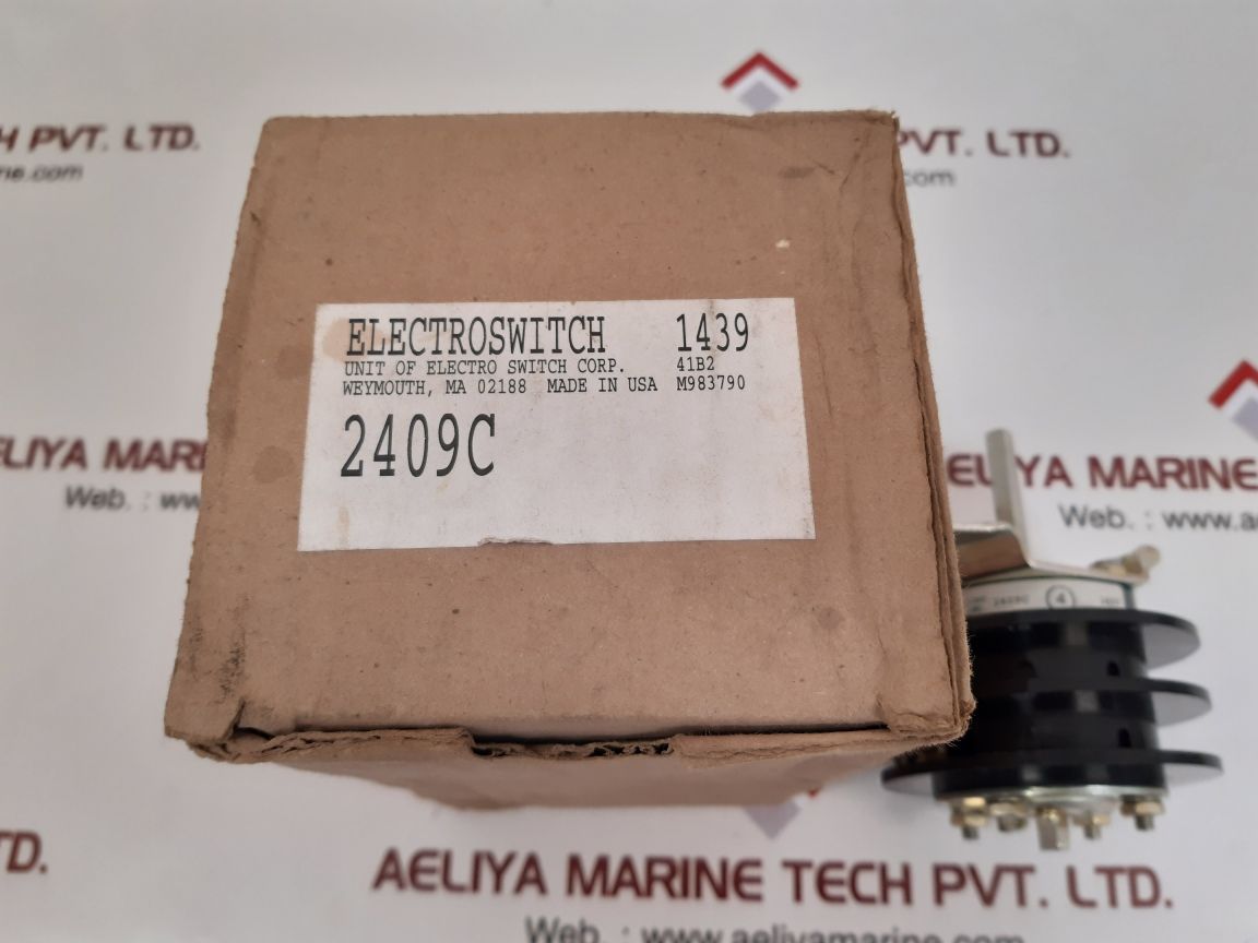 Electroswitch 2409c ammeter 3 position rotary switch
