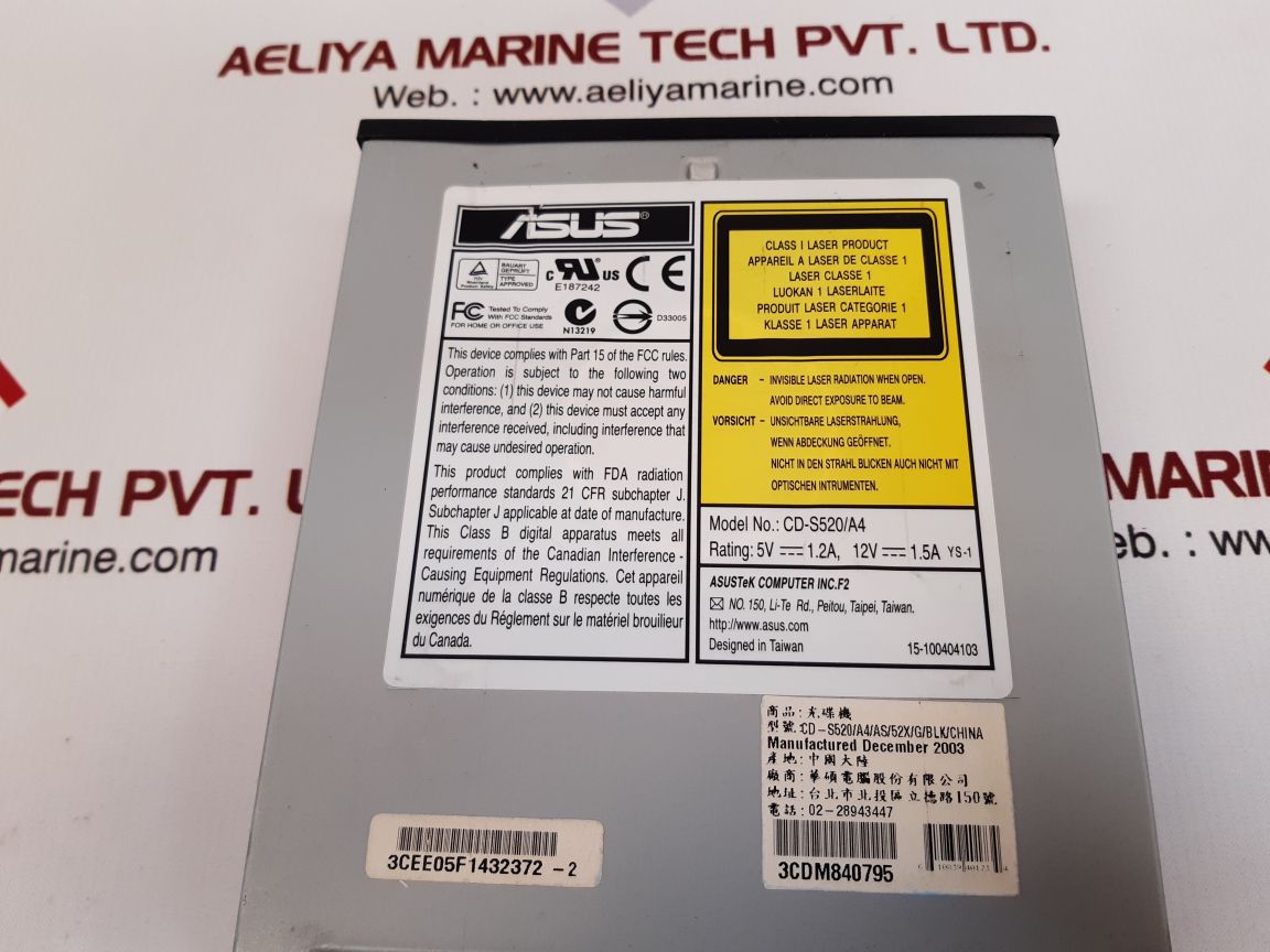 Asus cd-s520/a4 dvd-rom disc drive