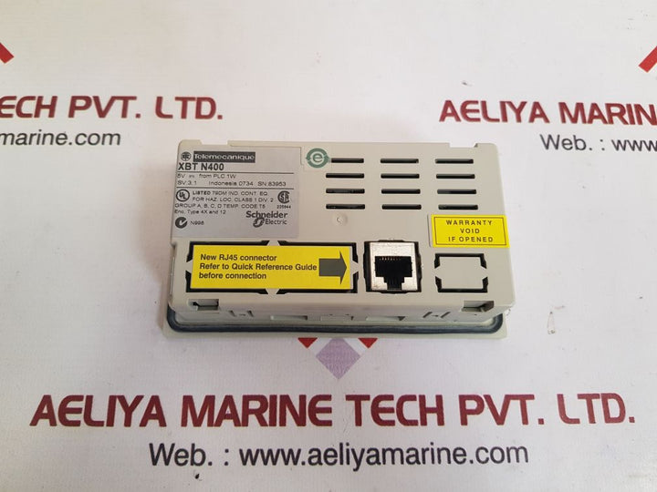 Telemecanique xbt n400 display unit with w41681011 0111 and xbtzn999