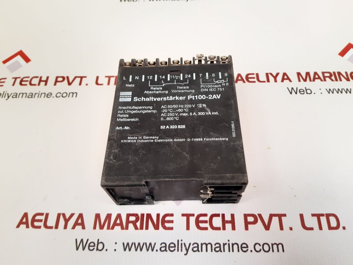 Kriwan pt100-2av motor protector