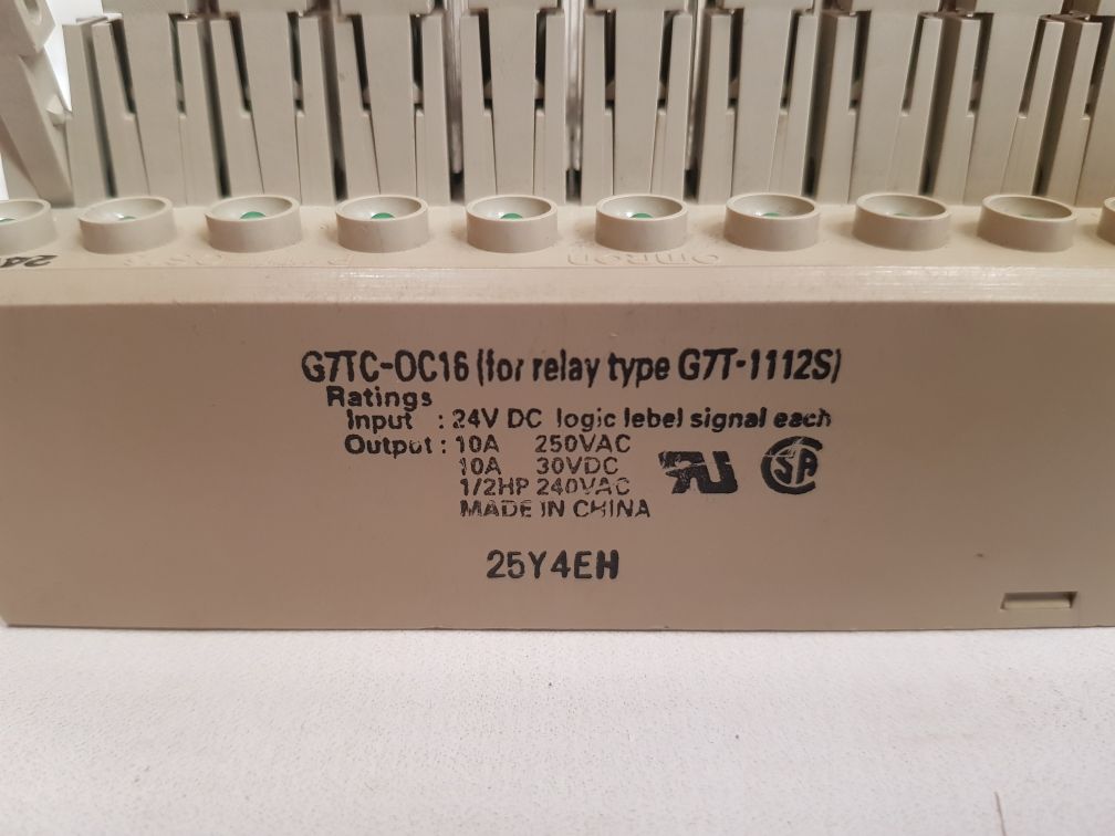 Omron g7tc-oc16 relay with g7t-1112s base 
