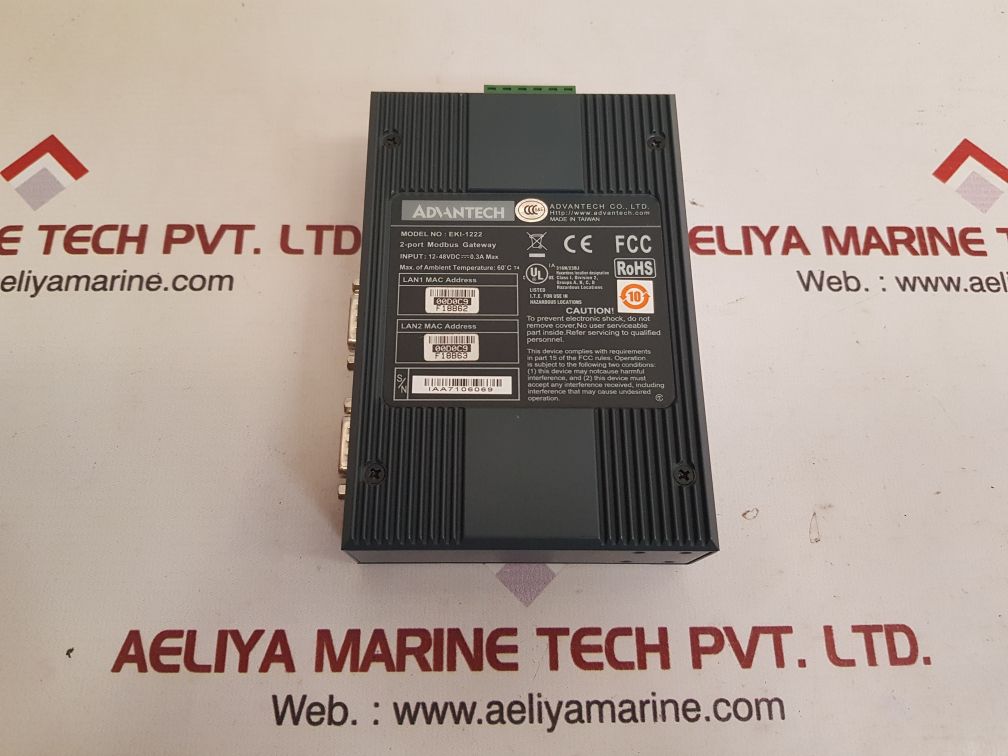 Advantech eki-1222 2-port modbus gateway
