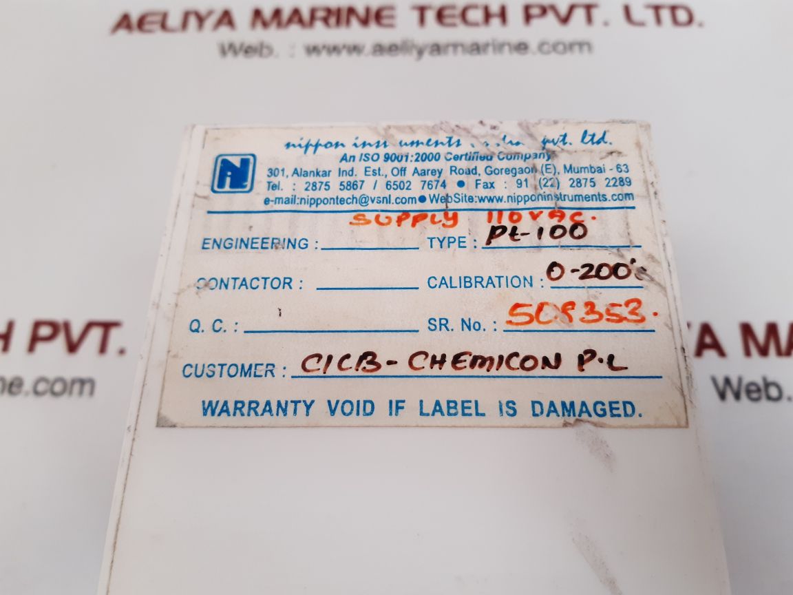 Nippon 1010 digital temperature indicator