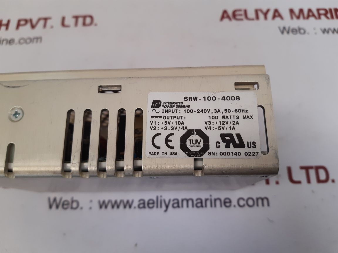 Integrated power designs srw-100-4008 power supply