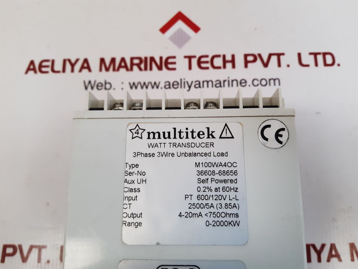 Multitek m100wa4oc watt transducer