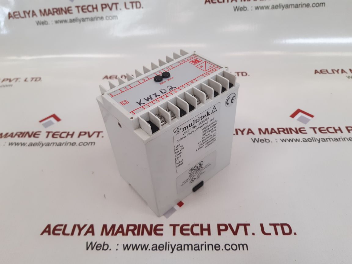 Multitek m100wa4oc watt transducer