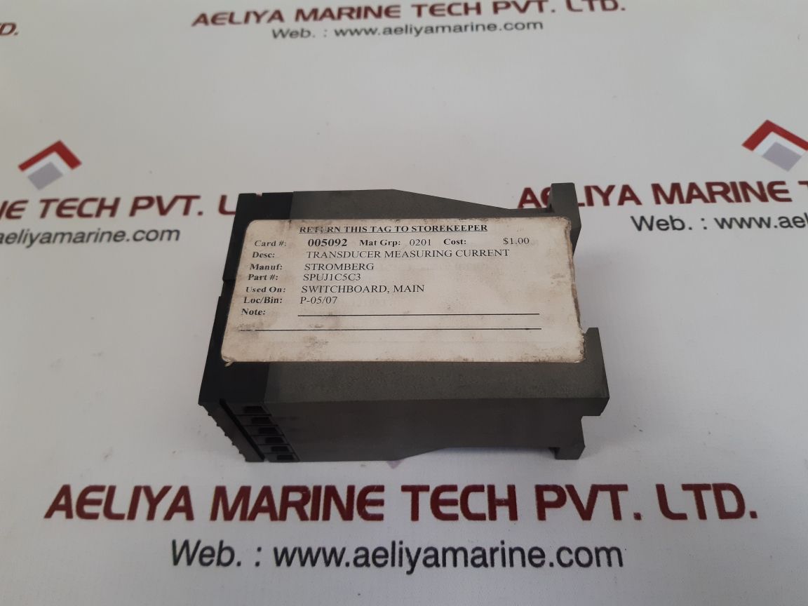 Stromberg spuj1c5c3 current measuring transducer