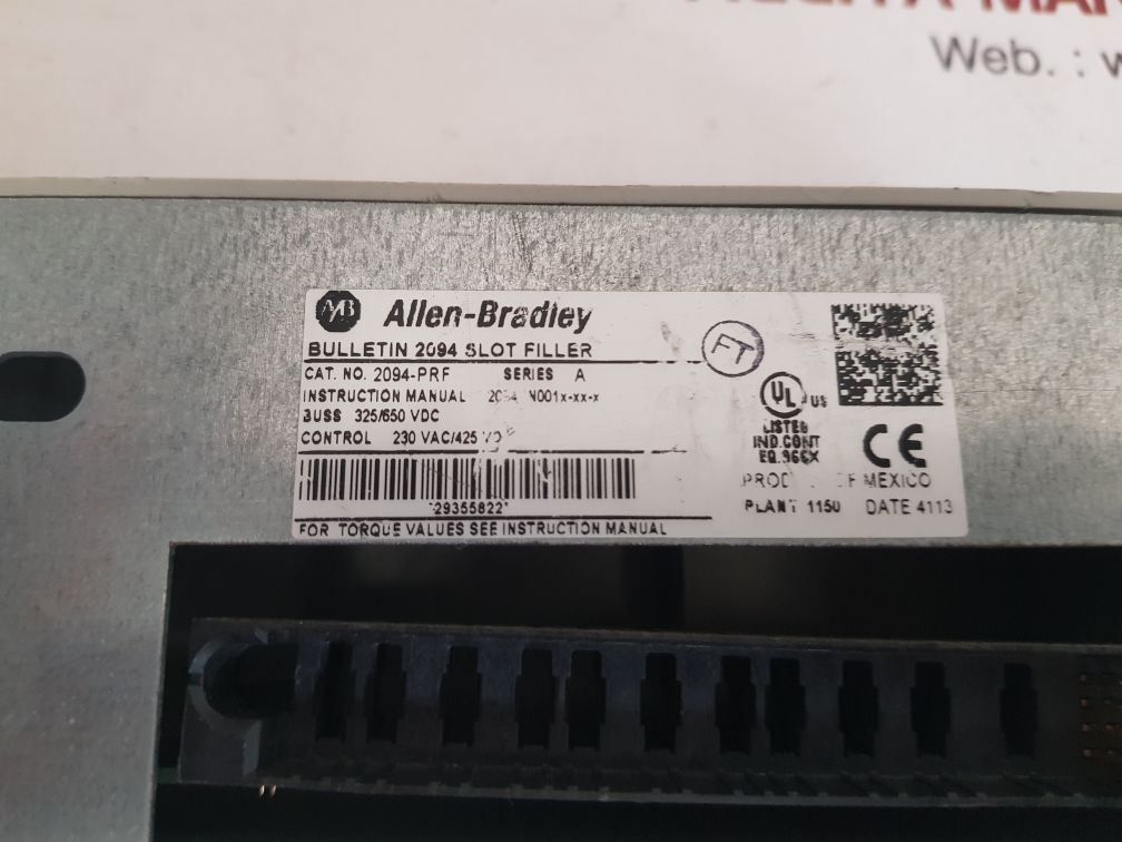Allen-bradley kinetix 6000 2094-prf slot filler