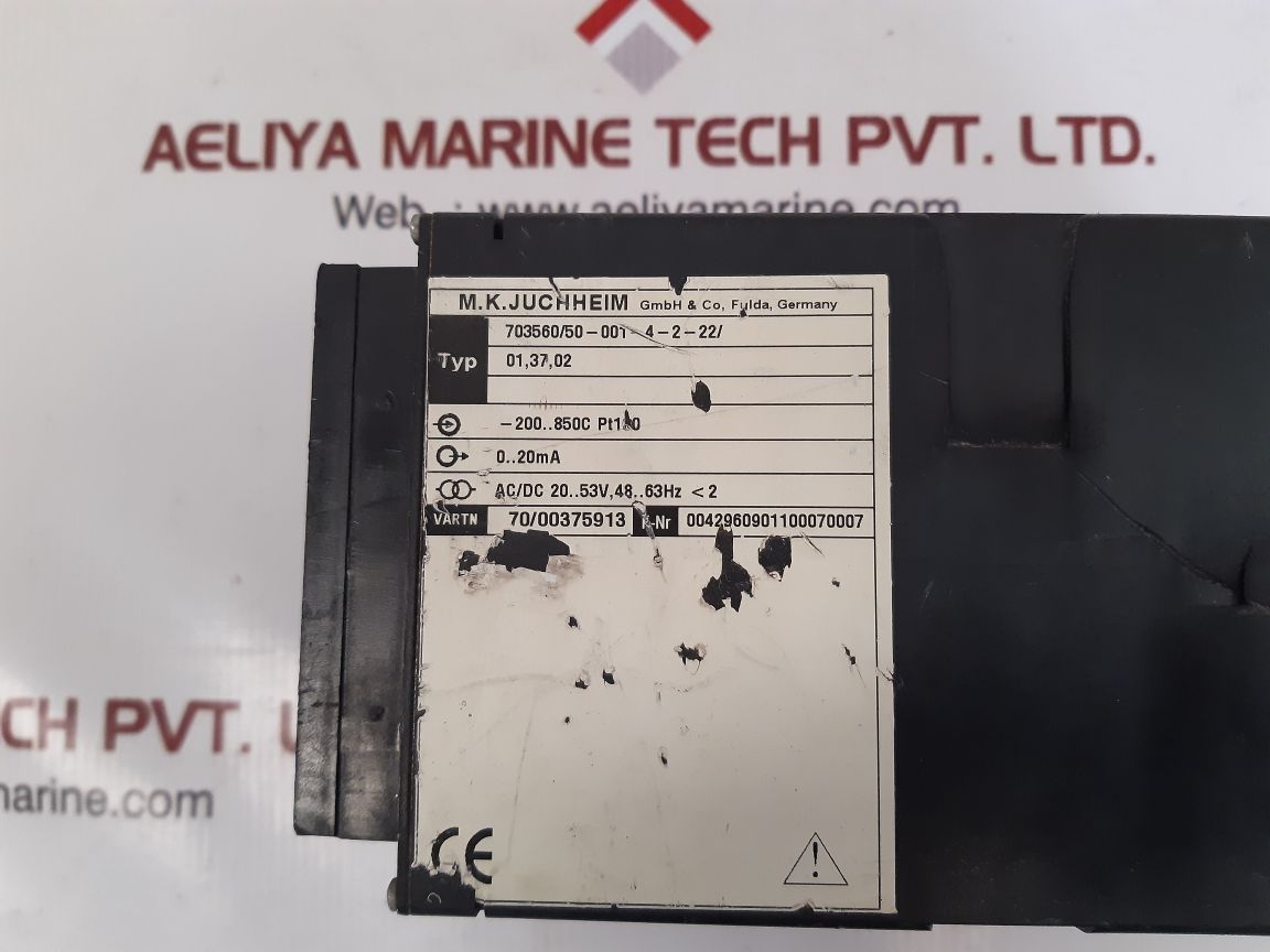 Jumo dicon 1000 universal process controller 703560/50-001-4-2-22/