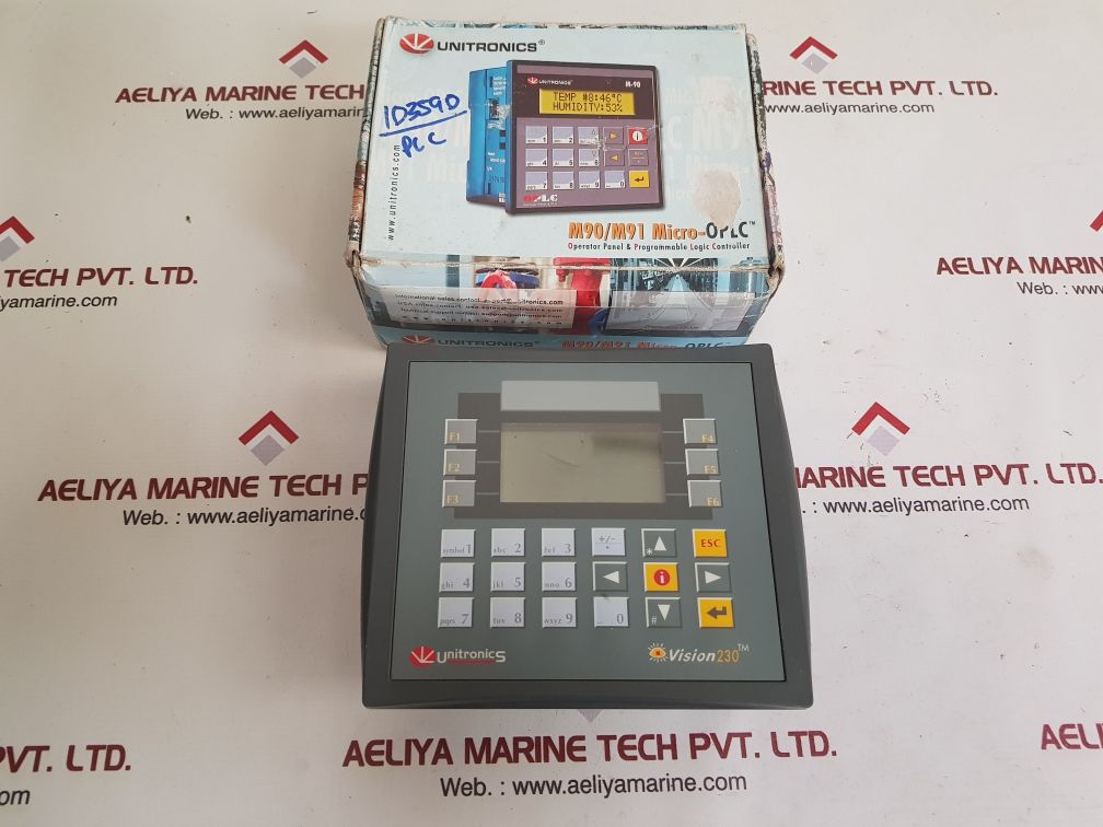 Unitronics v230-13-b20b operator panel & programmable logic controller