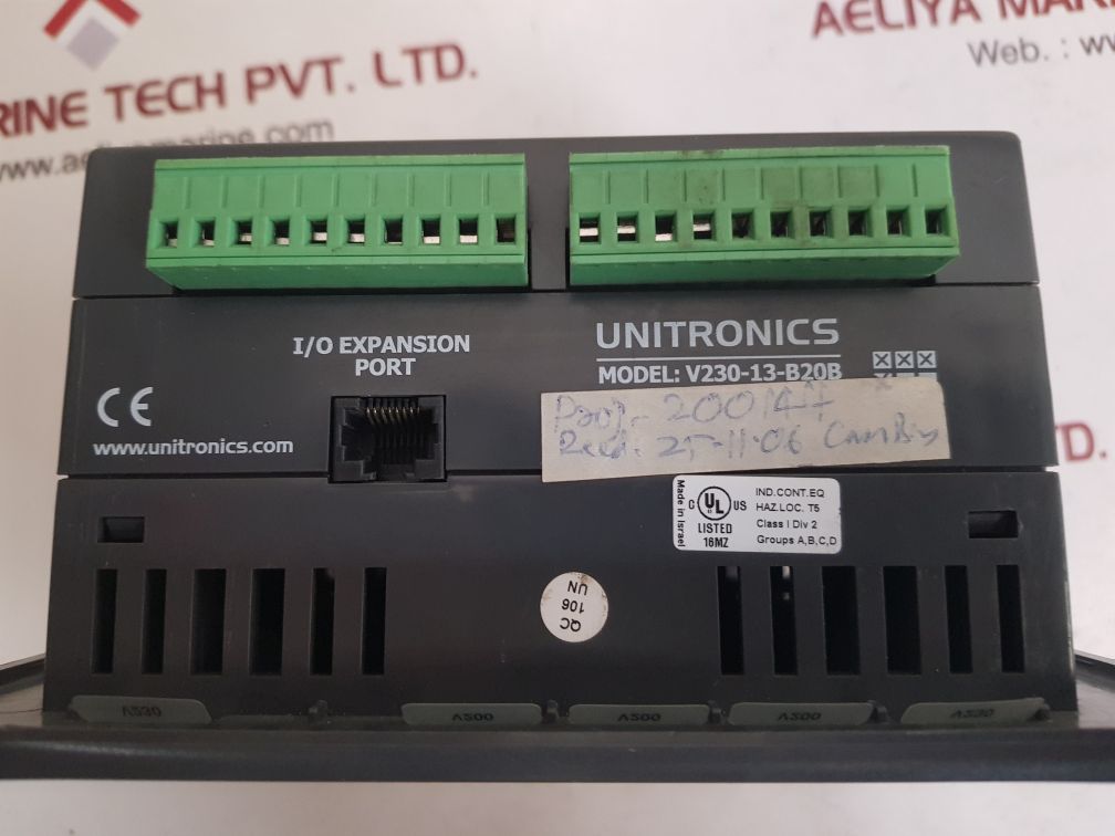 Unitronics v230-13-b20b operator panel & programmable logic controller