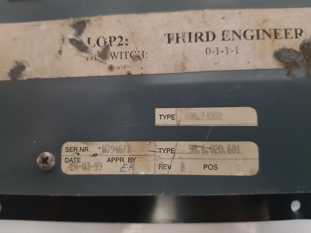 Siemens local operator panel 98.6.020.601