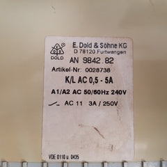 E.dold & sohne an 9842.82 voltage relay 