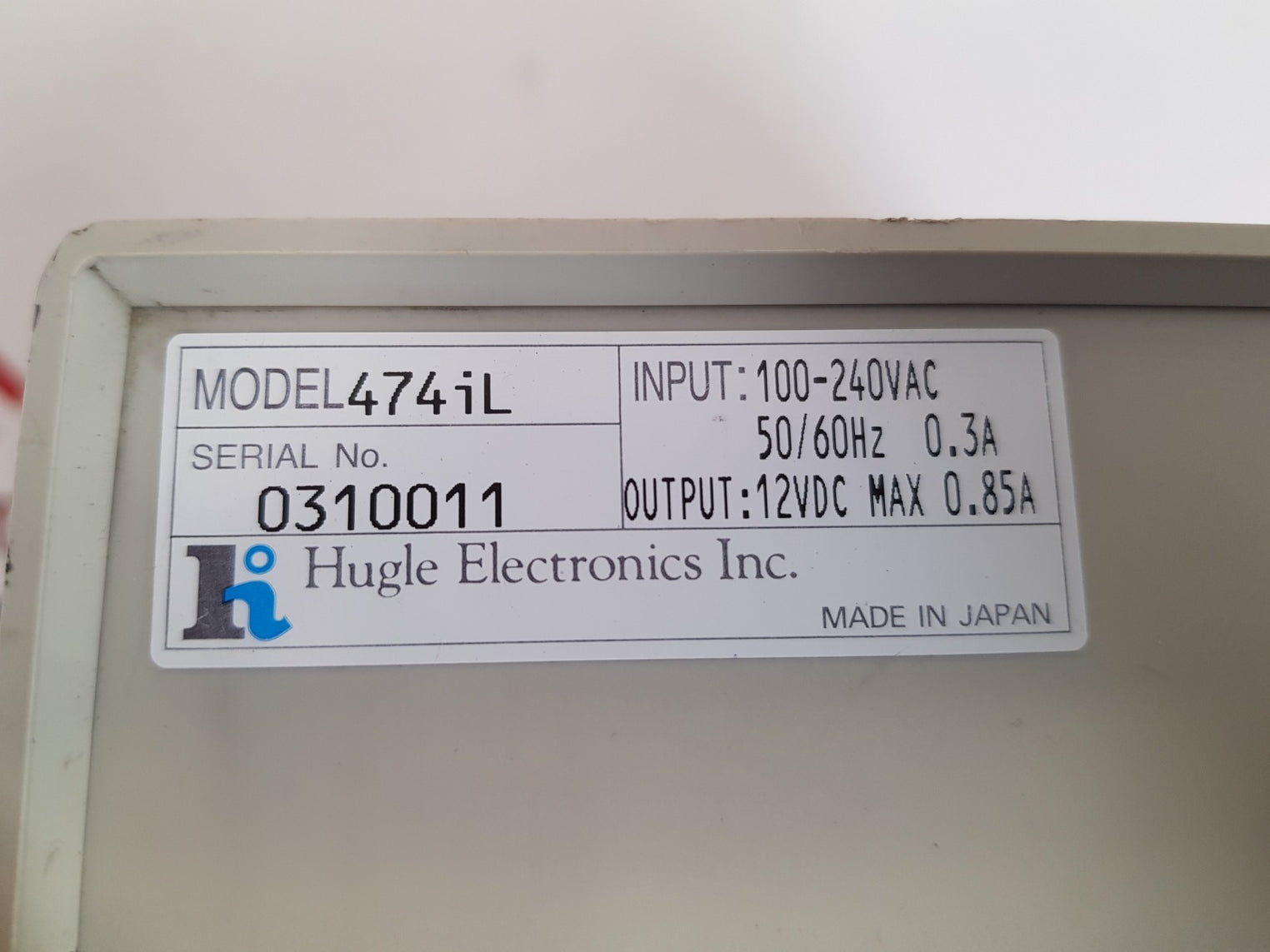 Hugle electronics 474il ionization controller unit 