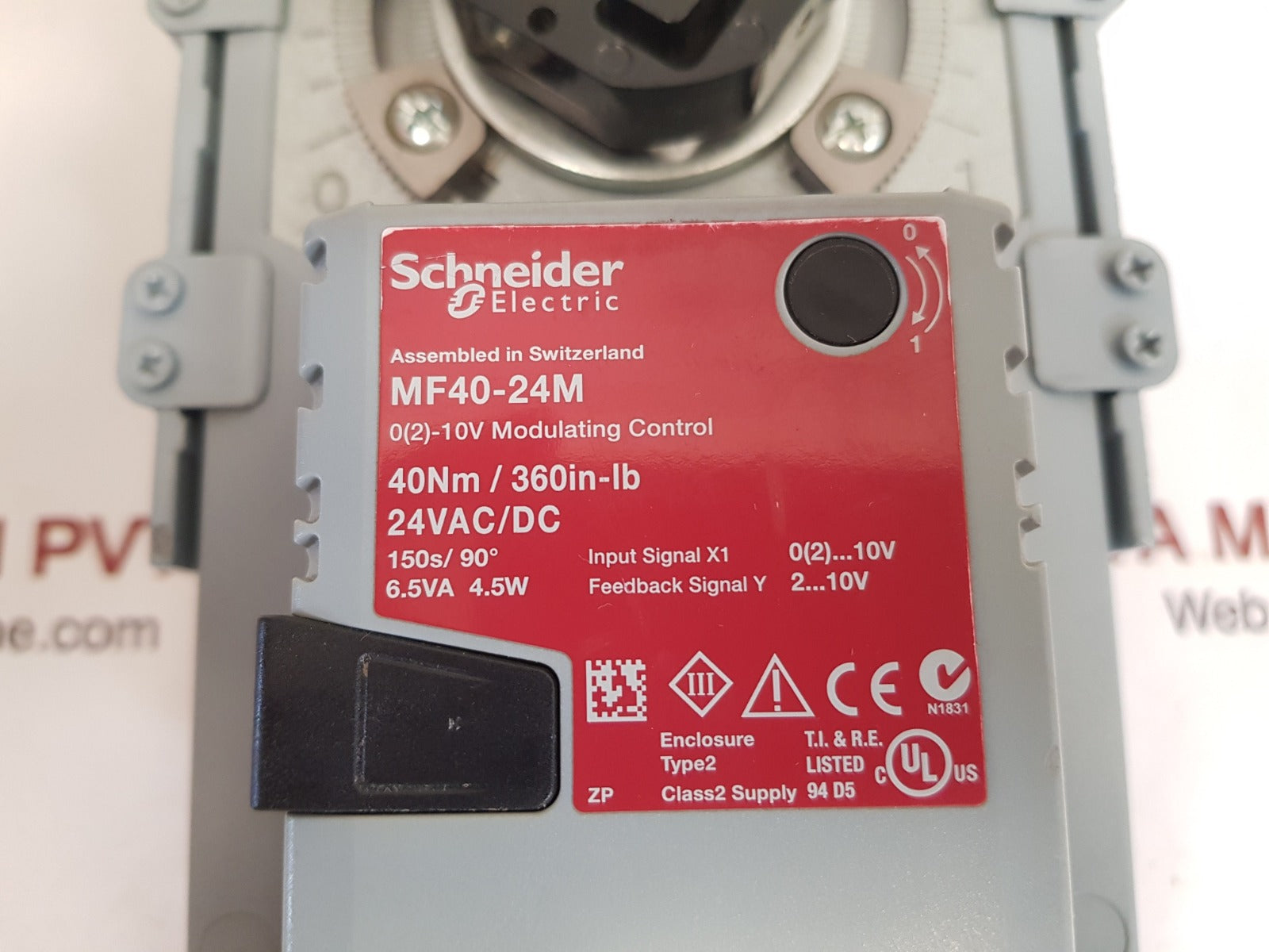 Schneider mf40-24m butterfl y valve actuator