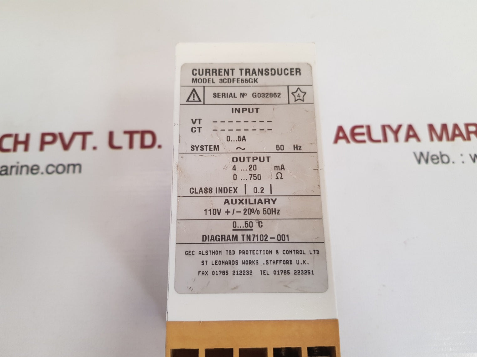 Gec alsthom istat 300 current transducer 3cdfe55gk 