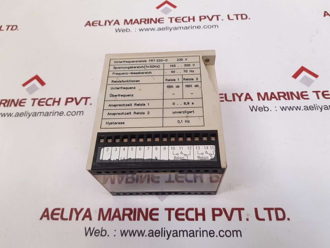 Leonhard-reglerbau frt 220-0 frequency relay