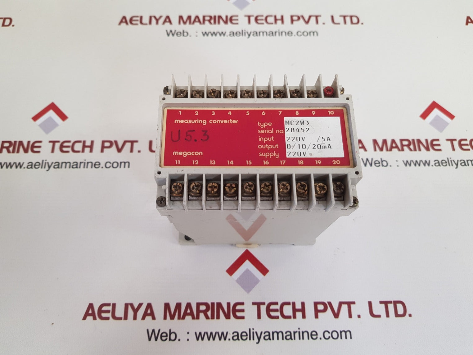 Megacon mc2w3 measuring converter used