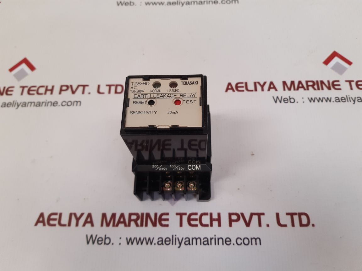 Terasaki tzs-hd earth leakage relay 100/200v 30ma