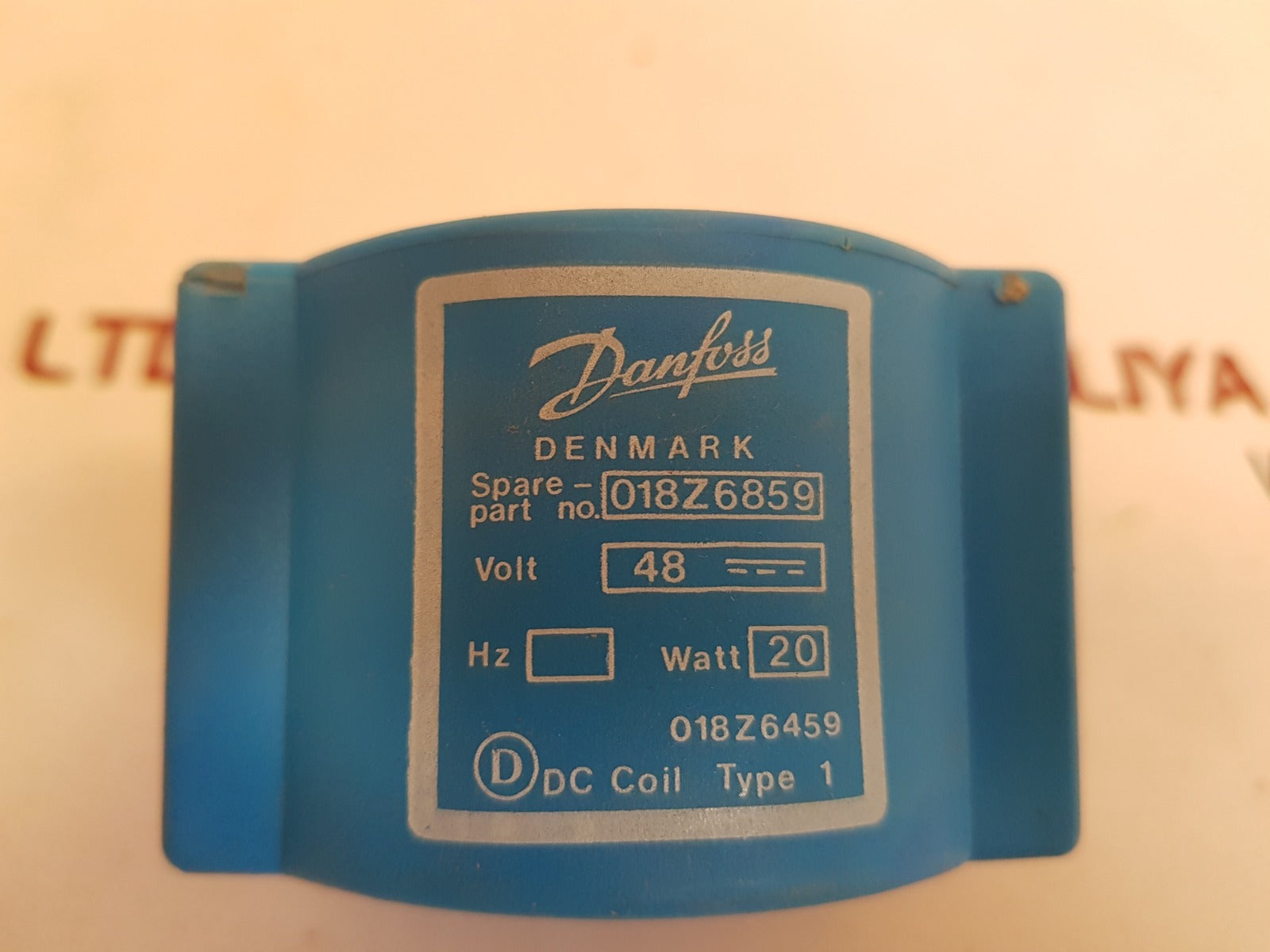 Danfoss 018z6859 solenoid valve coil Used 