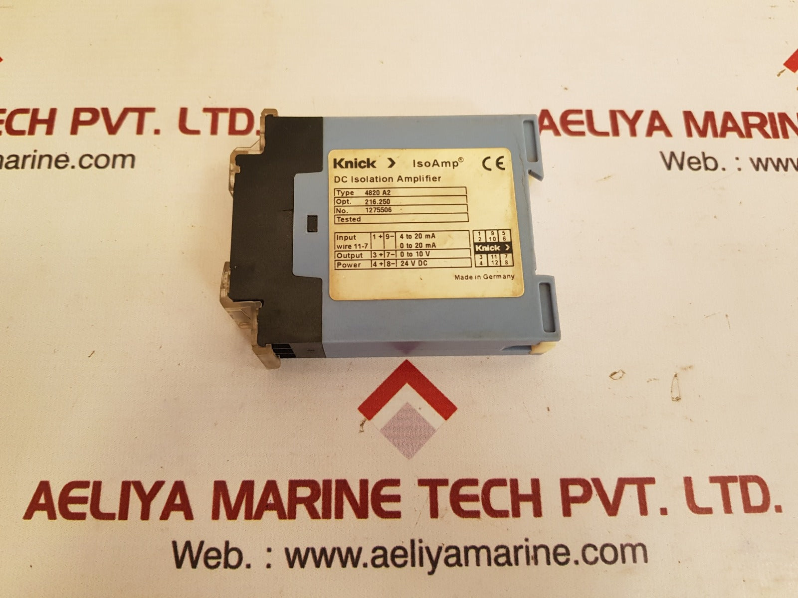 Knick 4820 a2 dc isolation amplifier opt.216.250