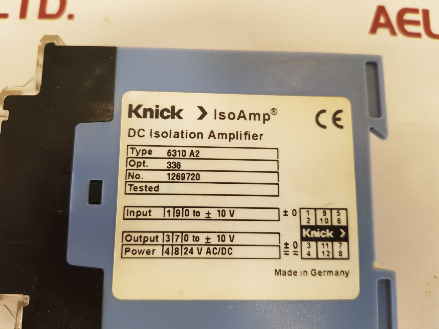 Knick 6310 a2 dc isolation amplifier