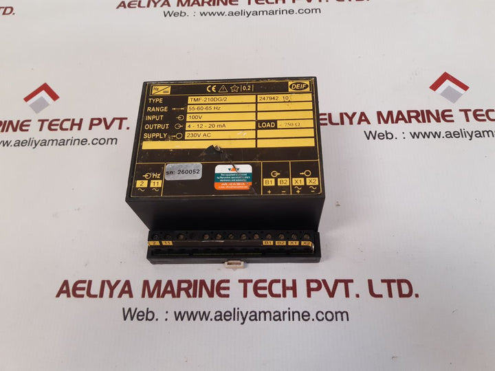 Deif tmf-210dg/2 frequency transucer 247942.10