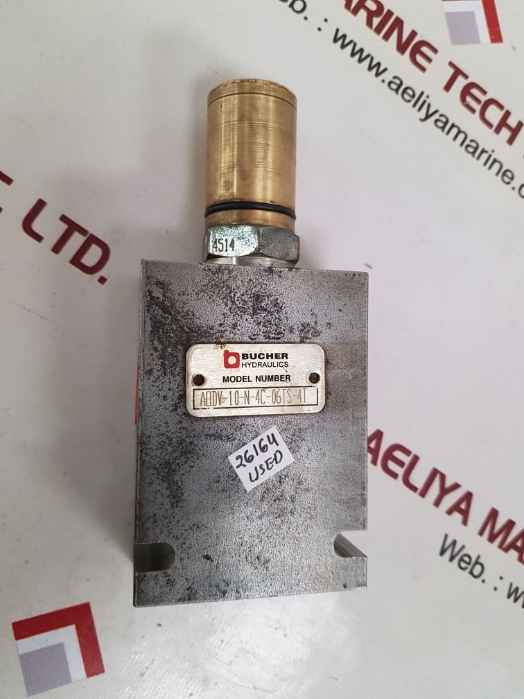 Bucher aodv-10-n-4c-06ts-4t hydraulic valve