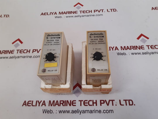Electromatic sa205 724 time delay relay 3-60 sec