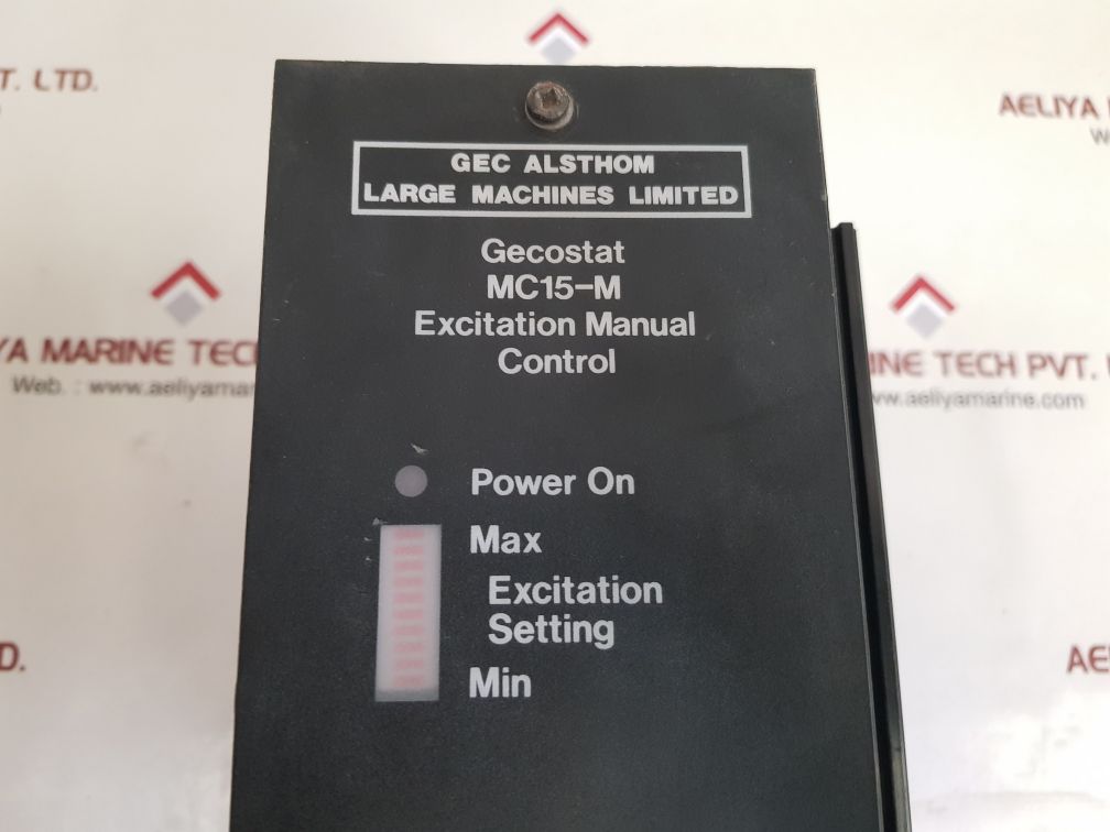 Gec alsthom mc15-m excitation manual control used