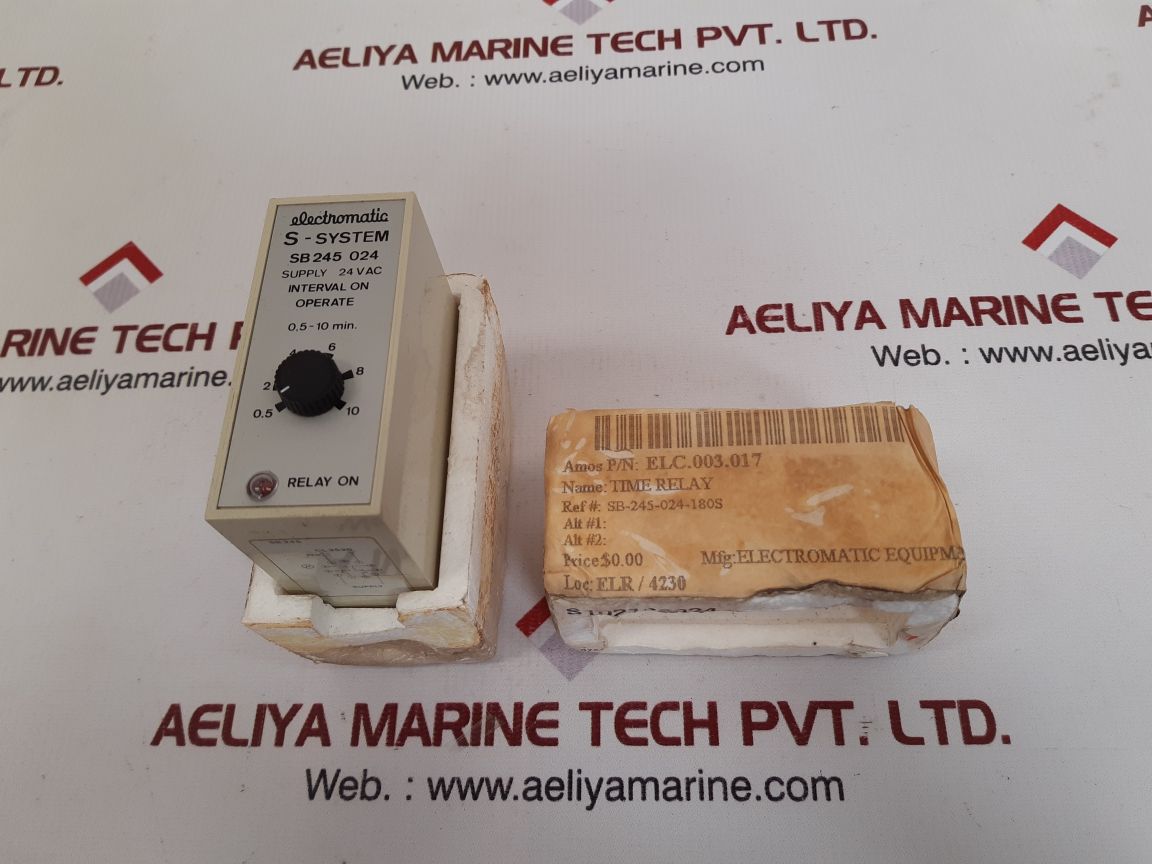 Electromatic s-system sb 245 024 interval time relay
