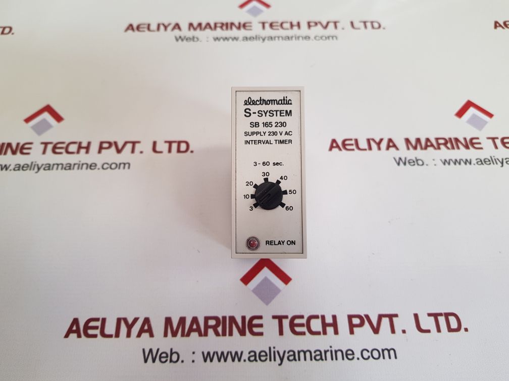 Electromatic sb 165 230 interval timer 3-60 sec