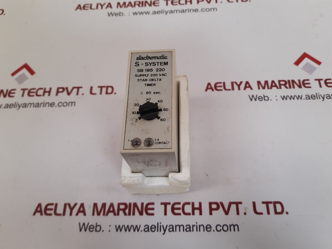 Electromatic s-system sb 195 220 star delta timer 