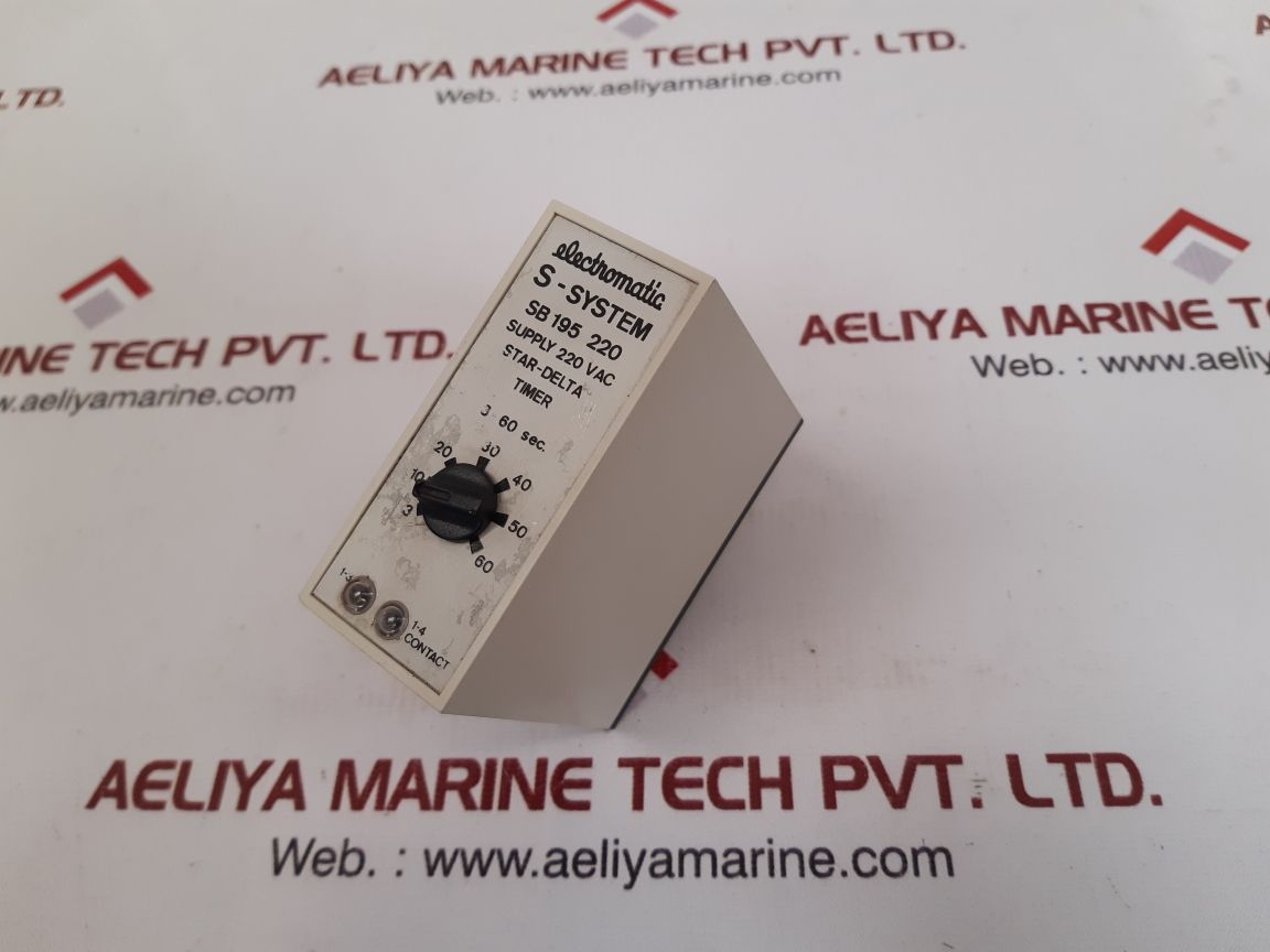 Electromatic s-system sb 195 220 star delta timer 