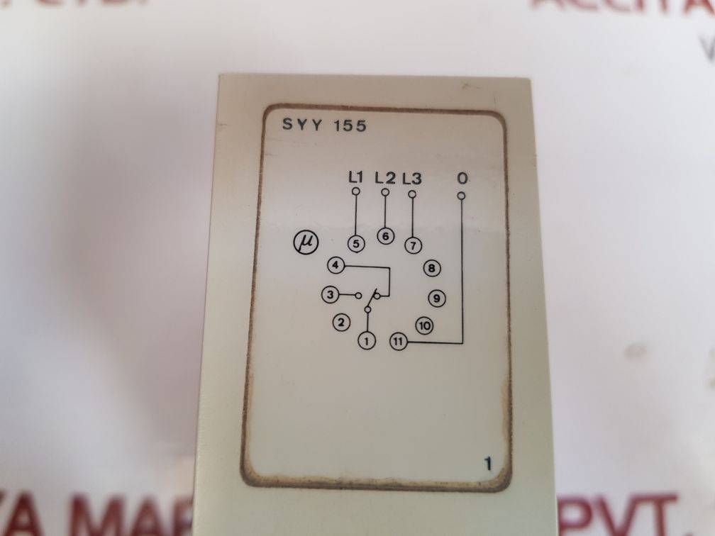 Electromatic s-system syy 155 380 line voltage controller