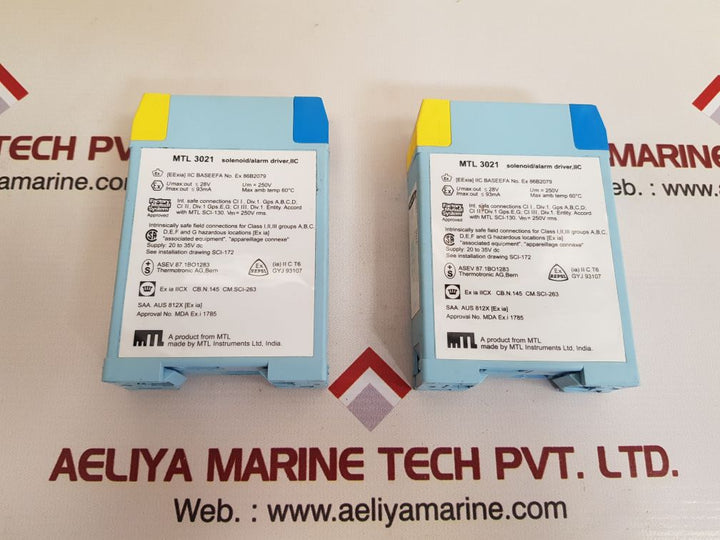Mtl instruments mtl 3021 solenoid alarm driver mtl 3000 series new