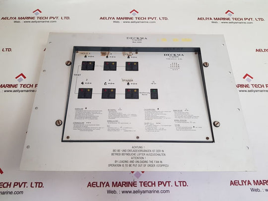Deckma 815.5-6 gl automatic fire detection alarm indication control system panel 