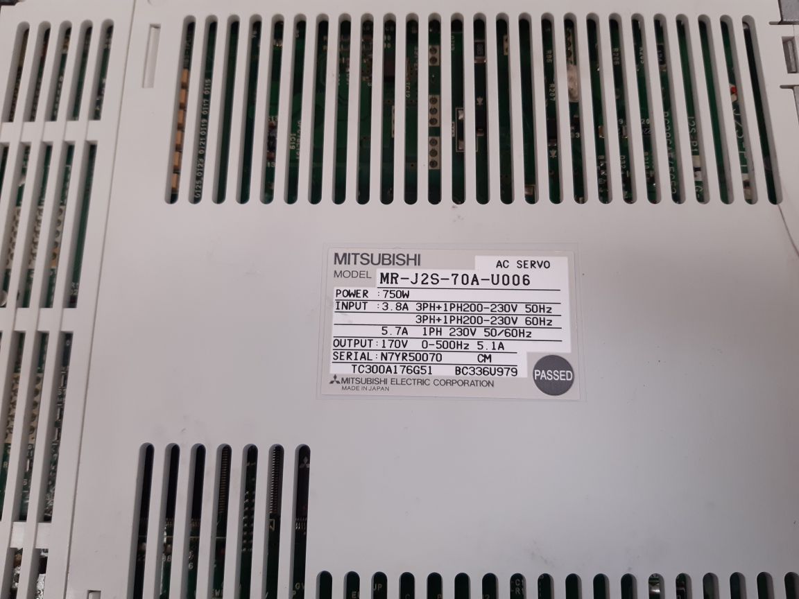 Mitsubishi melservo mr-j2s-70a-u006 ac servo driver