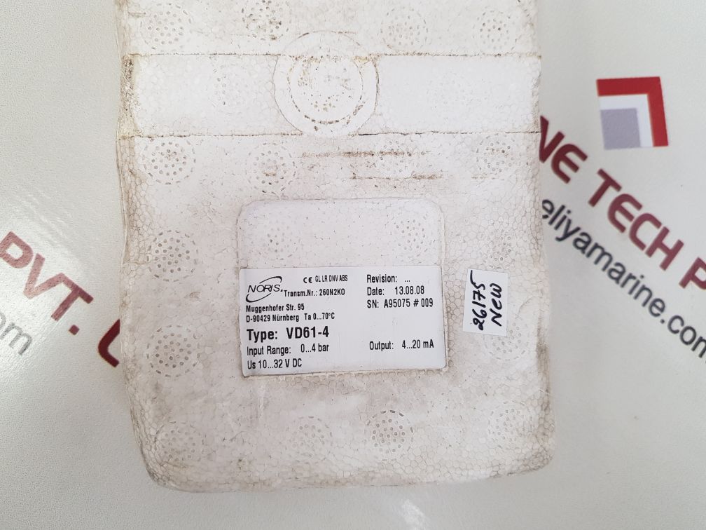 Noris vd61-4 pressure transmitter