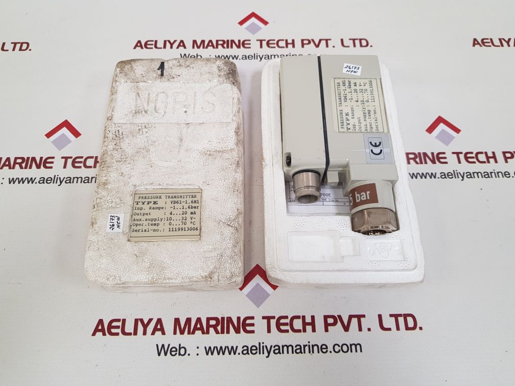 Noris vd61-1, 6m1 pressure transmitter -1..1,6 bar
