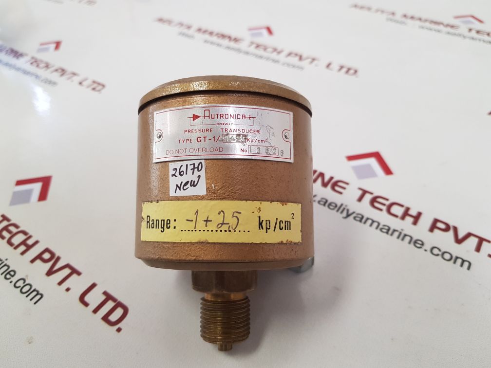 Autronica gt-1/-1+25 kp/cm2 pressure transducer
