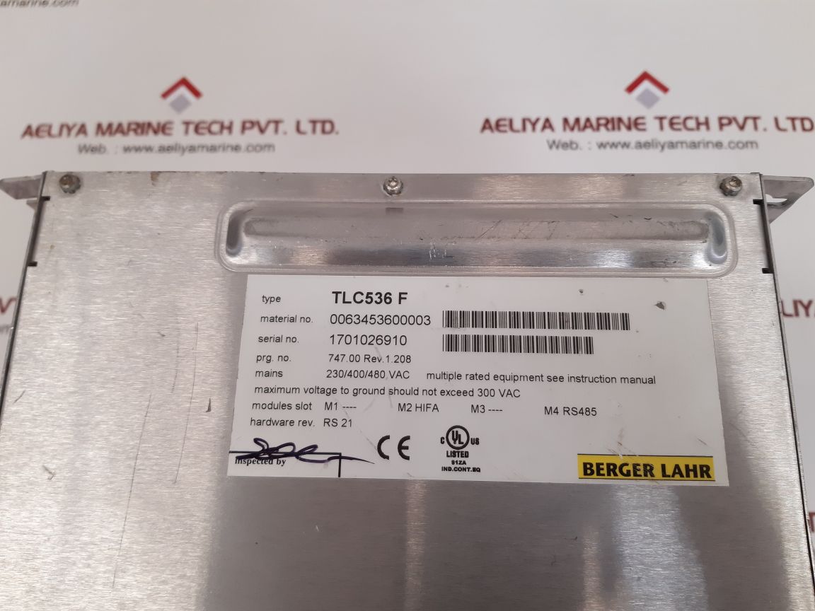Berger lahr tlc536 f ac servo drive 0063453600003