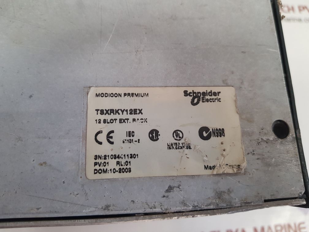 Schneider electric modicon premium tsxrky12ex 12 slot with module