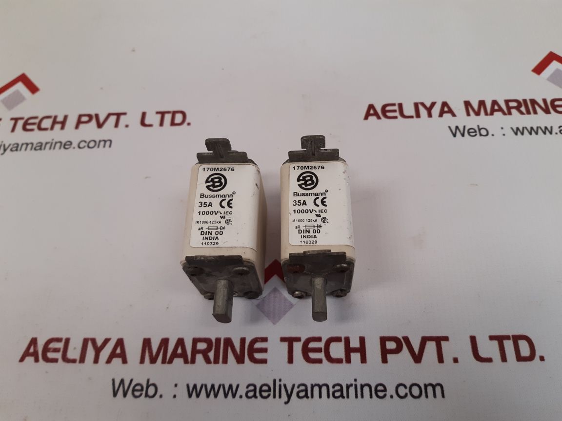 Bussmann 170m2676 fuse 35a 1000v Used