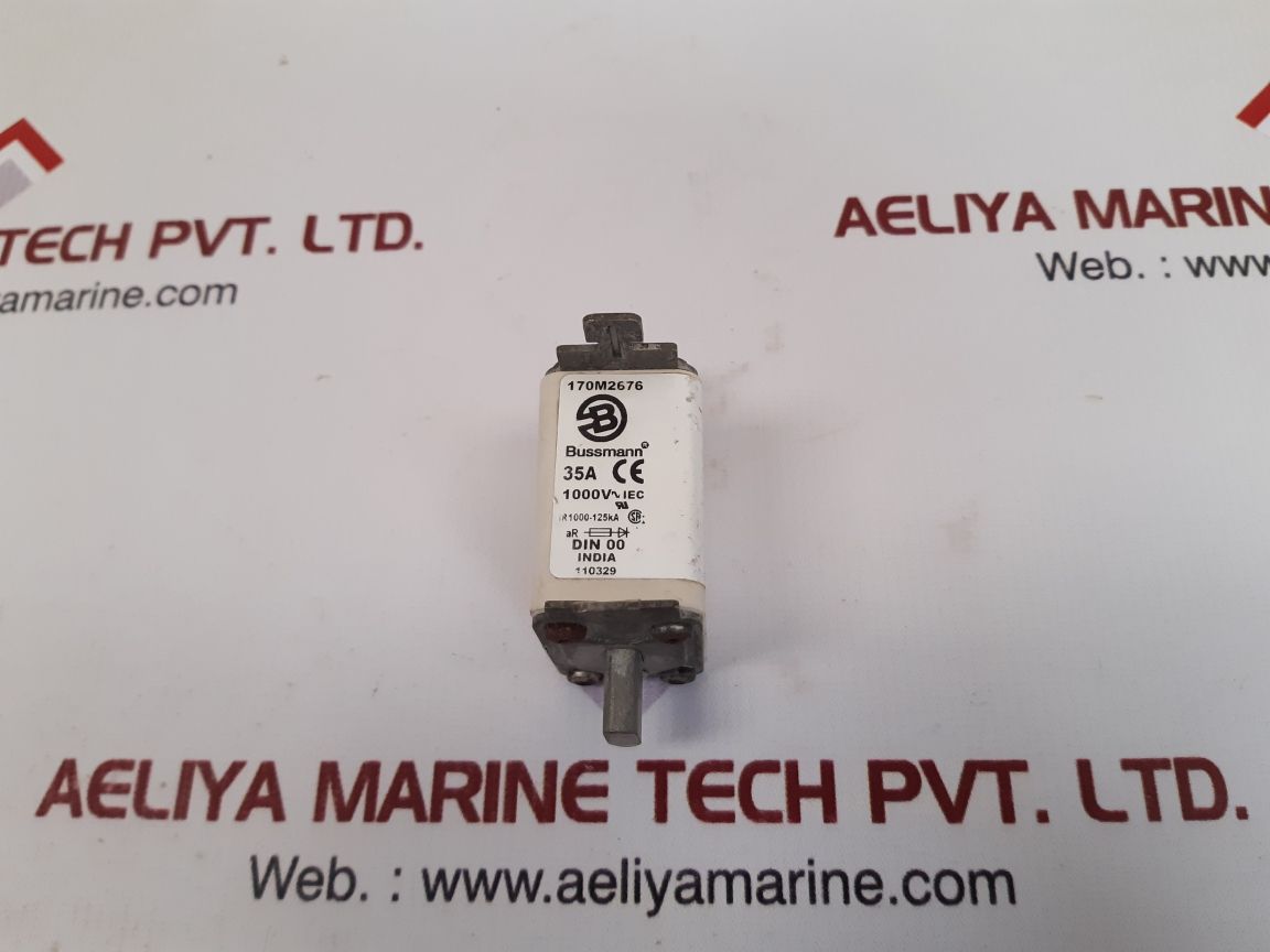 Bussmann 170m2676 fuse 35a 1000v Used