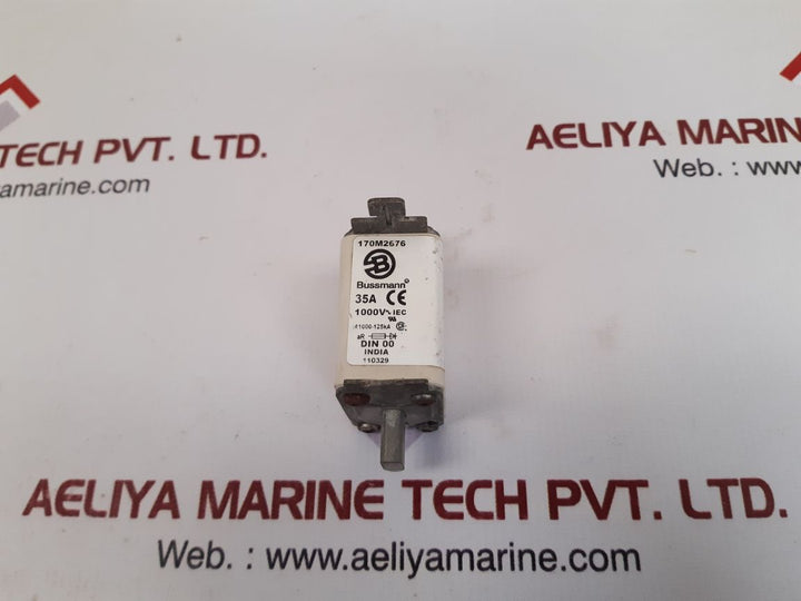 Bussmann 170m2676 fuse 35a 1000v Used