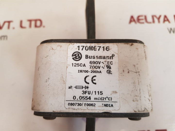 Bussmann 170m6716 fuse ir700-200ka