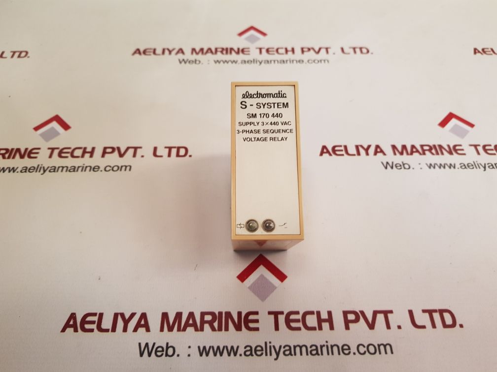Electromatic sm 170 440 3-phase sequence voltage relay used