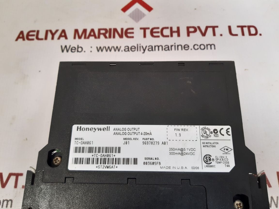 Honeywell tc-0ah061 analog output 96978279 a01